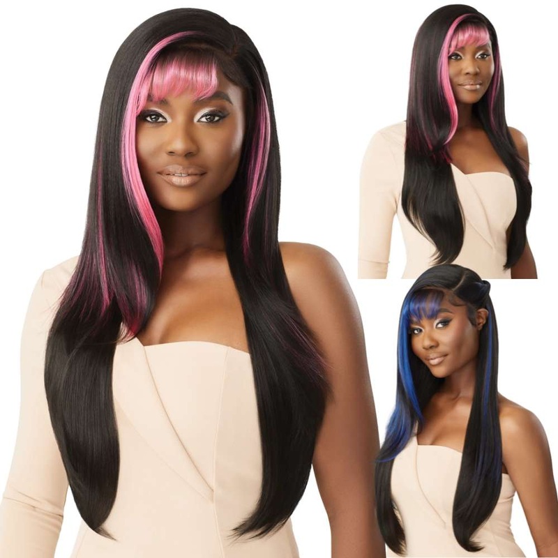 Outre Synthetic SleekLay Part Lace Front Wig – Daniella 1 JET BLACK