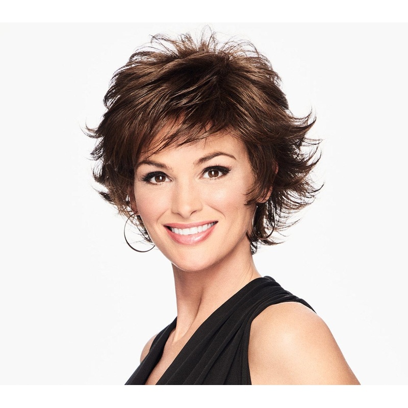 Textured Flip Wig by Hairdo R4 Midnight Brown