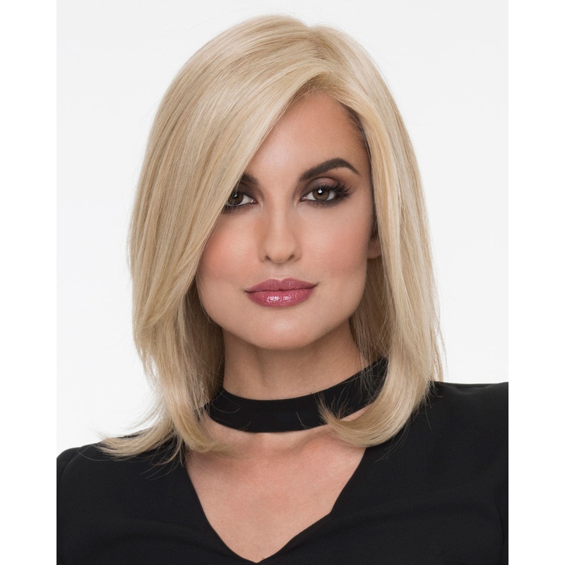 Zoey (Exclusive) | Lace Front & Monofilament Human Hair Blend Wig by Envy Chocolate Cherry