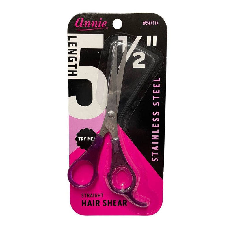 Annie Stainless Steel Straight Hair Shear 5.5″ (#5010)