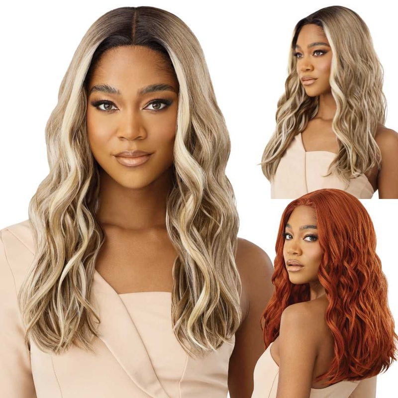 Outre Synthetic Basic HD Lace Front Wig – MELANIE 1 JET BLACK