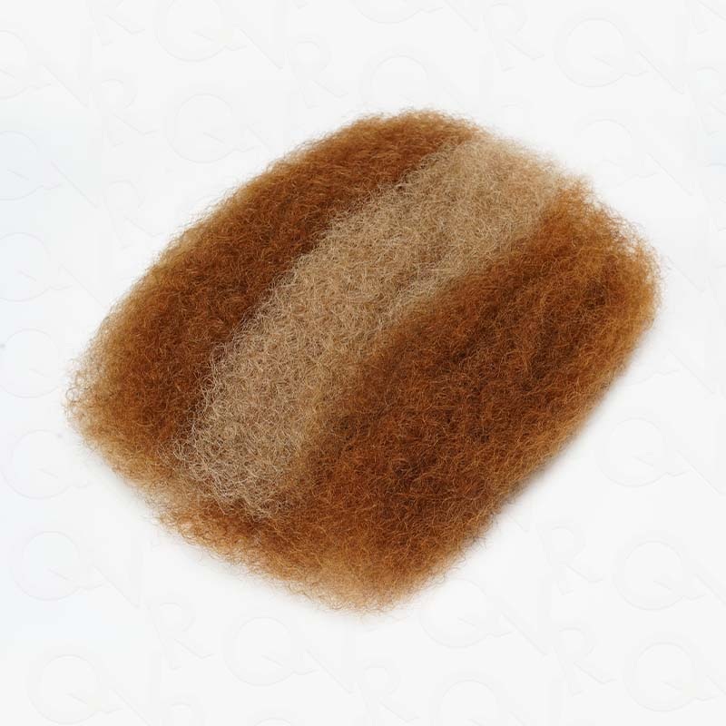 QVR Two Colors #P18/30 Afro Kinky Bulk Human Hair for Mini Twist Braiding Dreadlock Two Colors #P18/30 3 Packs (Full Head) 10”