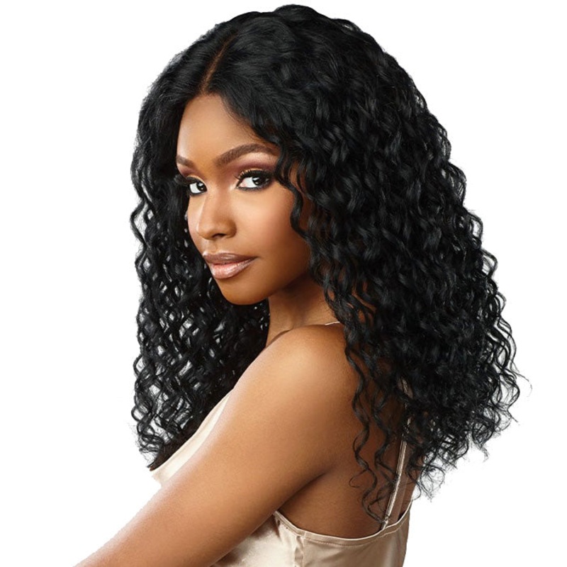 Sensationnel 12A Unprocessed 100% Virgin Human Hair 13×4 Frontal HD Lace Wig – NATURAL DEEP 18″ NATURAL
