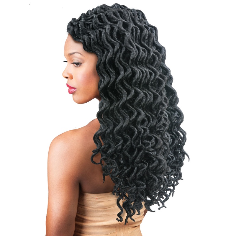 Amour Crochet Braids Natty Goddess Dreadlocks Deep Wavy 16″ 16 1