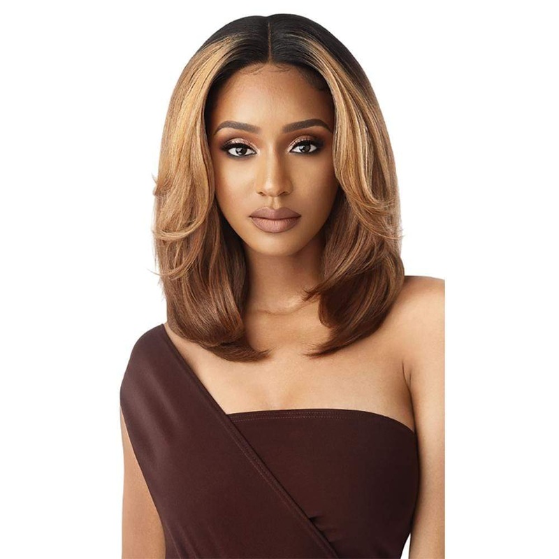 Outre Soft & Natural Synthetic Lace Front Wig – Neesha 201 1 JET BLACK
