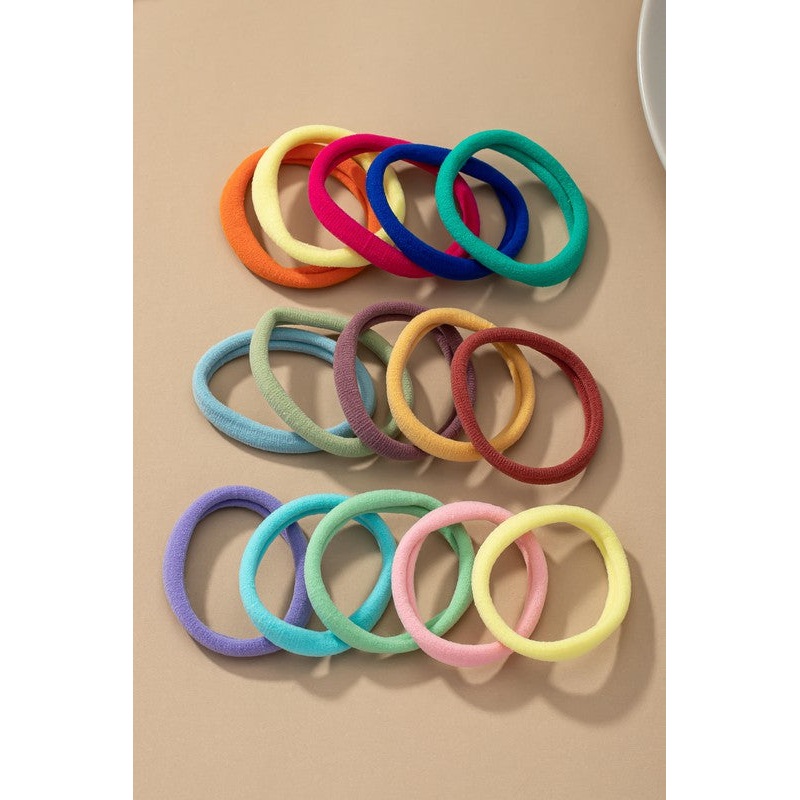 Set of 5 Non-Slip No Pull Hair Elastic ties A one size