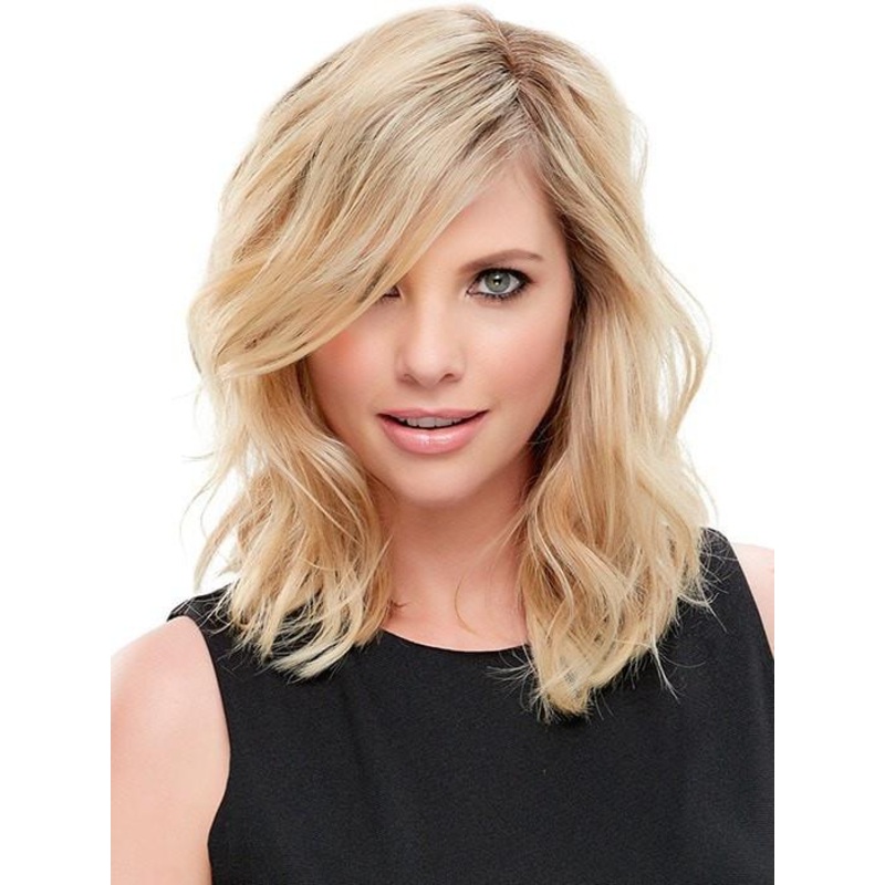 easiPart HH 12″ | Remy Human Hair Topper (Mono Top) 1B