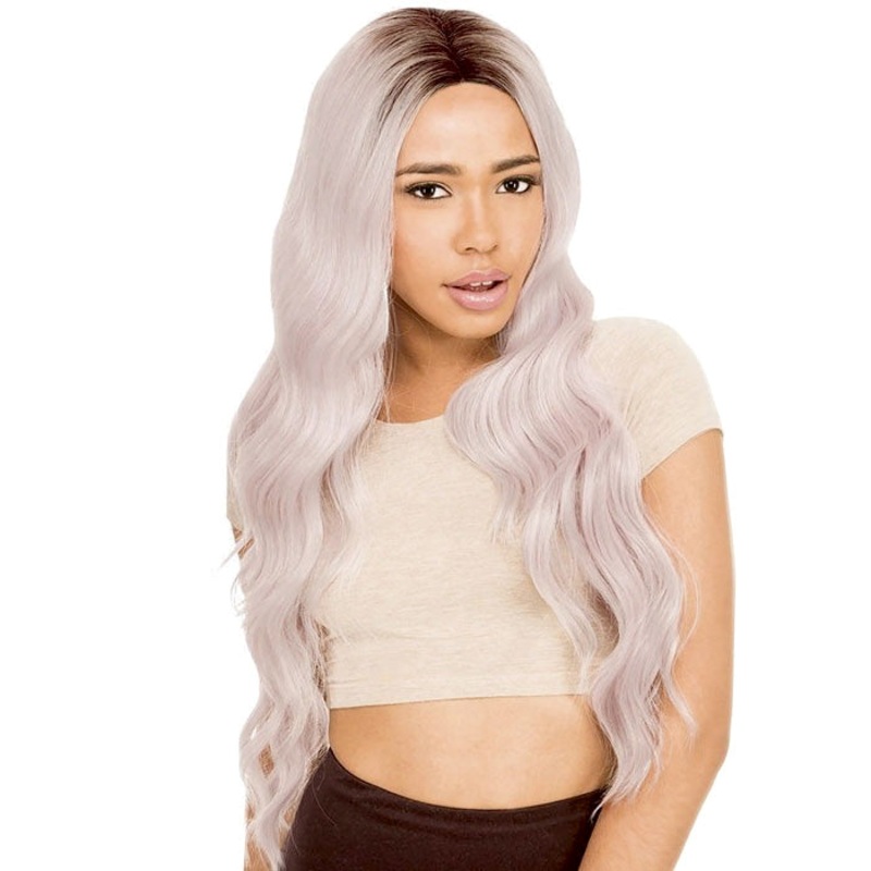New Born Free Magic Lace Curved Part Lace Front Wig Wig MLC206 COTTONCANDY