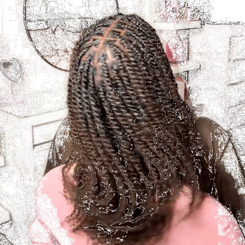 QVR Dark Brown Afro kinky Bulk Hair Extensions For Braiding Dreadlock Human Hair Dark Brown #4 3 Packs (Full Head) 10”