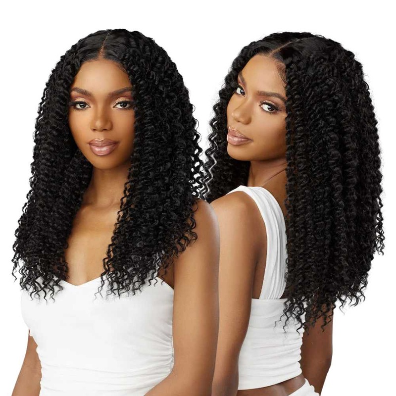 Sensationnel Butta HD Lace Wig – Kinky Water Wave 18″ 1 JET BLACK