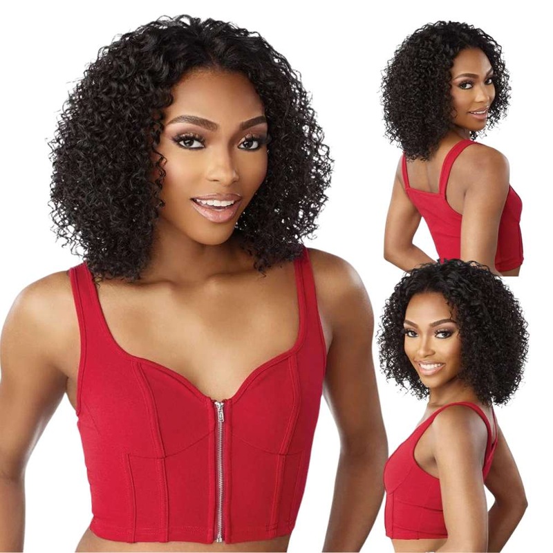 Sensationnel Curls Kinks & Co V-Part Wig – V-Unit 4 1 JET BLACK