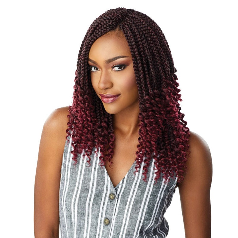 Sensationnel Lulutress Pre-Looped Crochet Braid – 3X GODDESS BOX BRAID 12″/18″ 12 1
