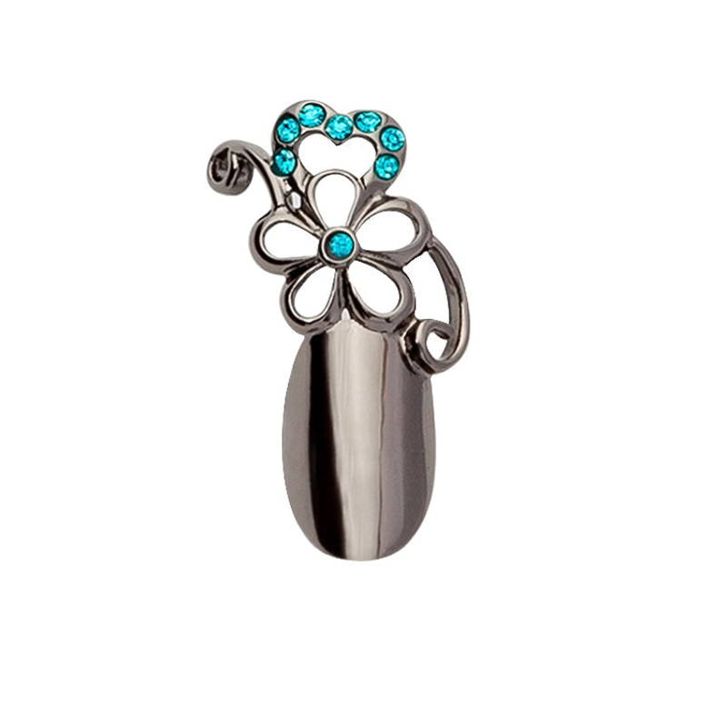 Stephen Nail Jewelry Flower (Small-Black)