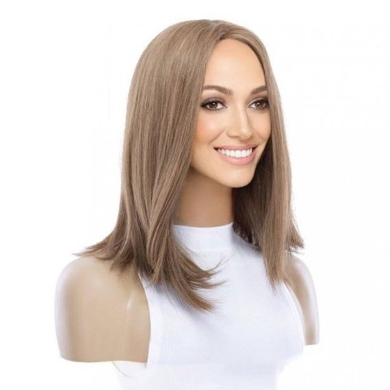 16″ Princess Silk Top Wig Strawberry Blonde Zig Zag Lace Front