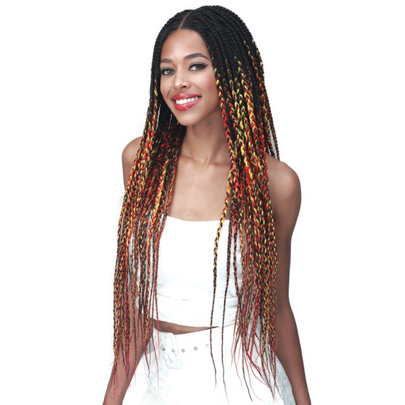 Bobbi Boss 13X5 Lace Front Wig – MLF623 KNOTLESS BOX BRAID 30″ 1