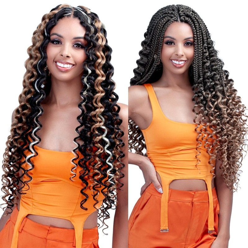 Bobbi Boss Crochet Braid – Brazilian Gogo Curl 20″ 1 JET BLACK