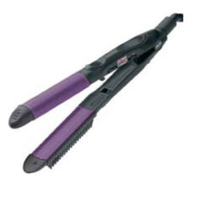 Hot Tools Ceramic Titanium Curved Flat Iron 1-1/8″ HL2193 1 1/8″