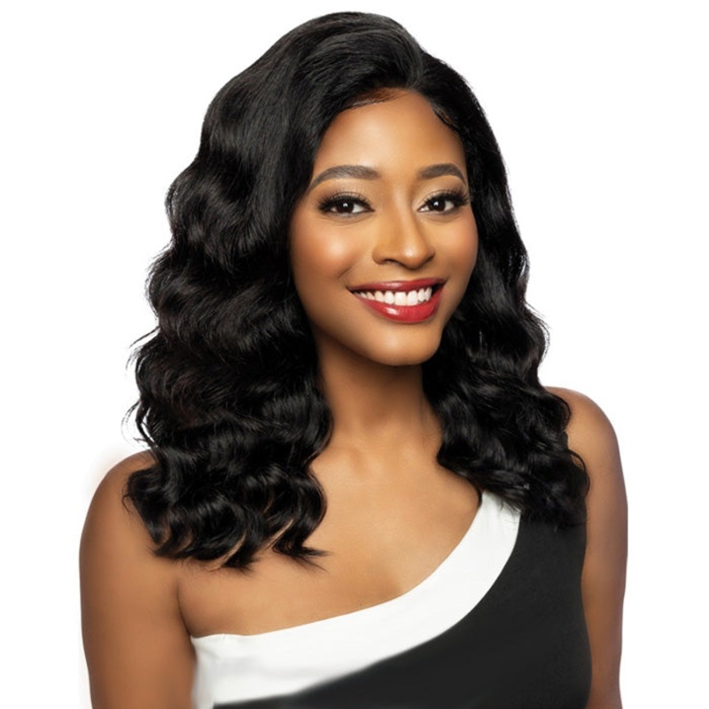 Mane Concept Trill 11A Unprocessed 100% Brazilian Virgin Remy Hair HD 13×4 Lace Front Wig – TRE2104 DEEP BODY 18″ FS1B-30