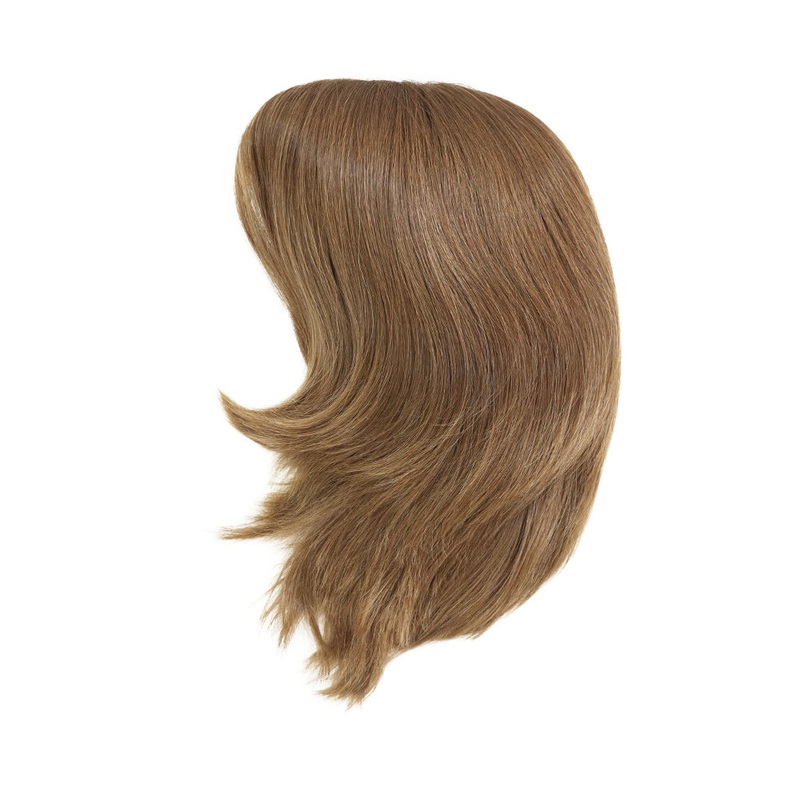 Silk Top Light Brown with Highlights Kosher Sheitel Wig 12″