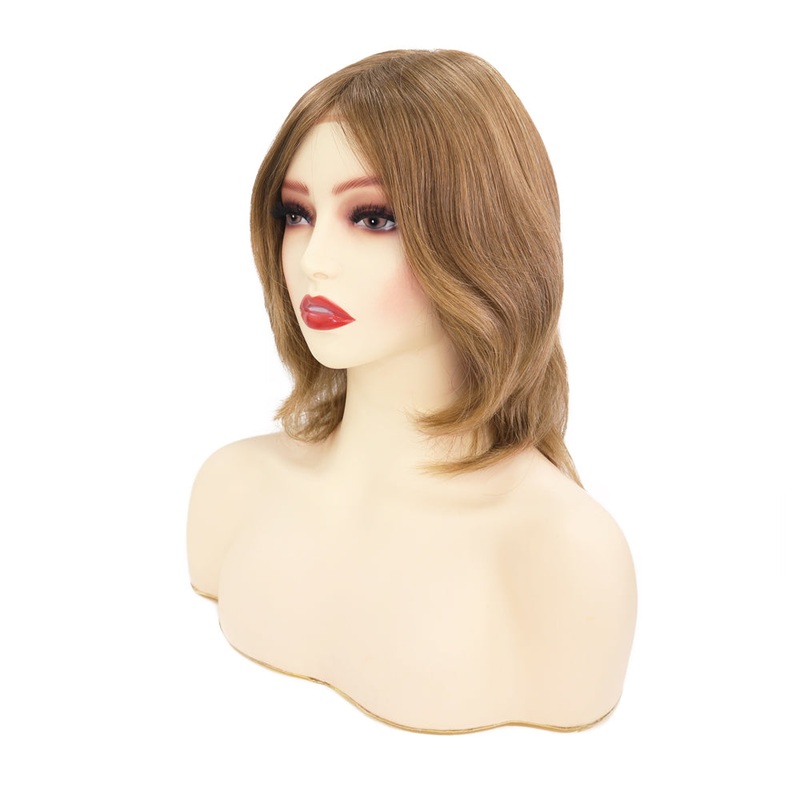 Ashy Brown New Injection Lace with 1″ French Lace Front Jewish Wig