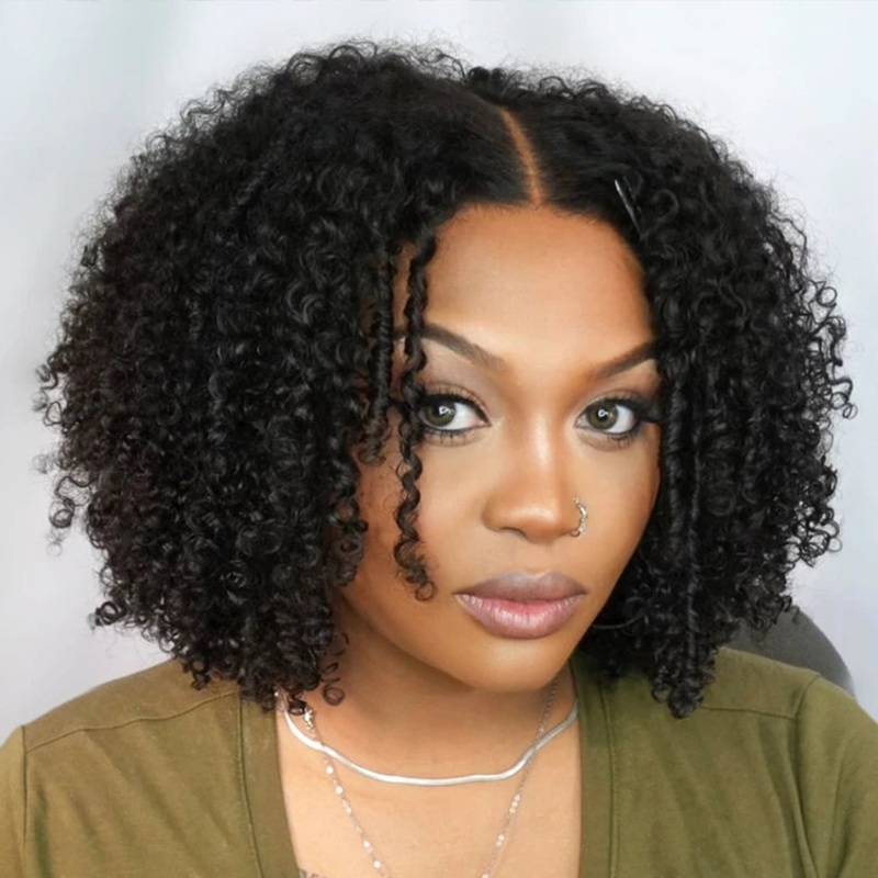 Coily Curly 5×5 Closure HD Lace Glueless Pre-Cut Wig with Breathable Cap 12