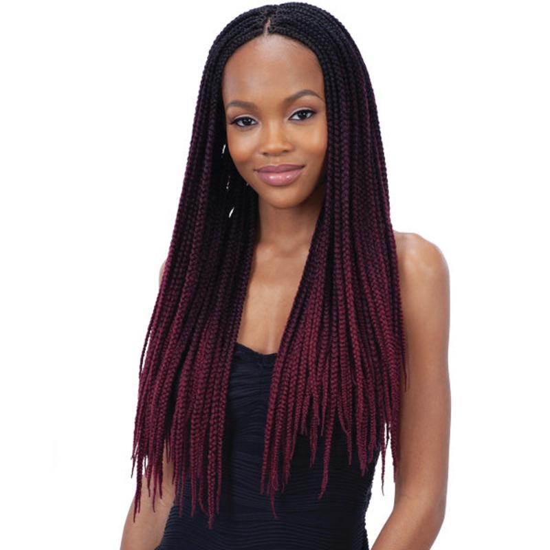 Mayde Beauty Pre-Looped Crochet Braid – 6X BOX BRAID (14-20 Inch) 20 2