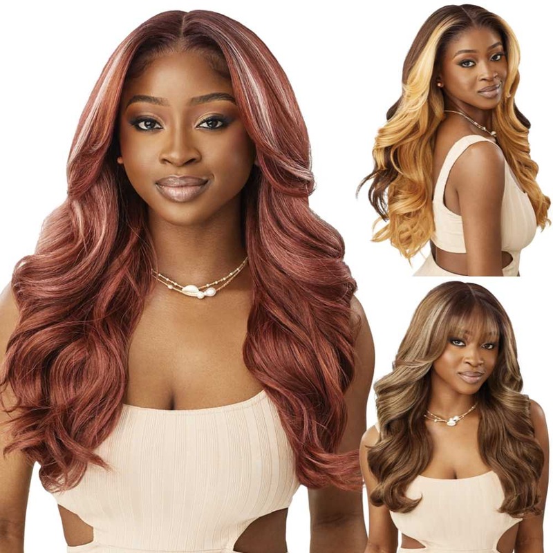 Outre Melted Hairline Synthetic Lace Front Wig – Elara 1 JET BLACK