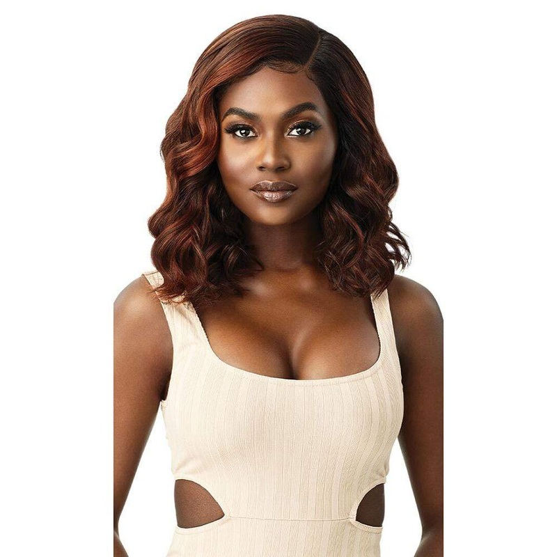 Outre Melted Hairline Synthetic Lace Front Wig – Luellen 1 JET BLACK