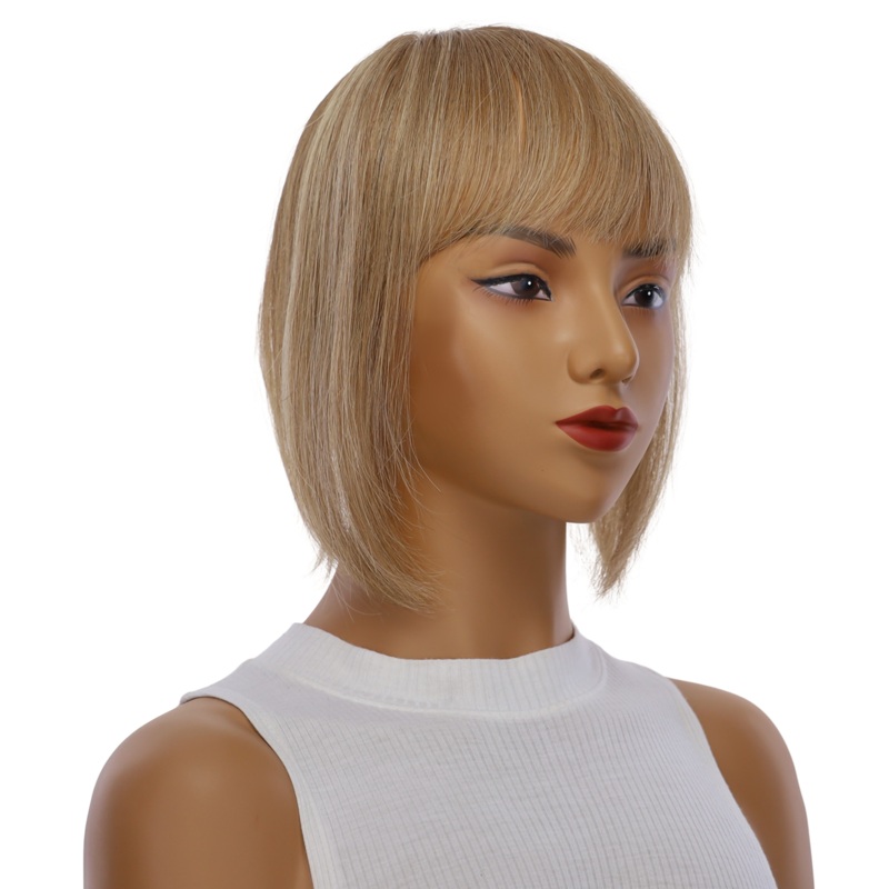 9″ Fringe Topper Medium Blonde w/ No Rooting