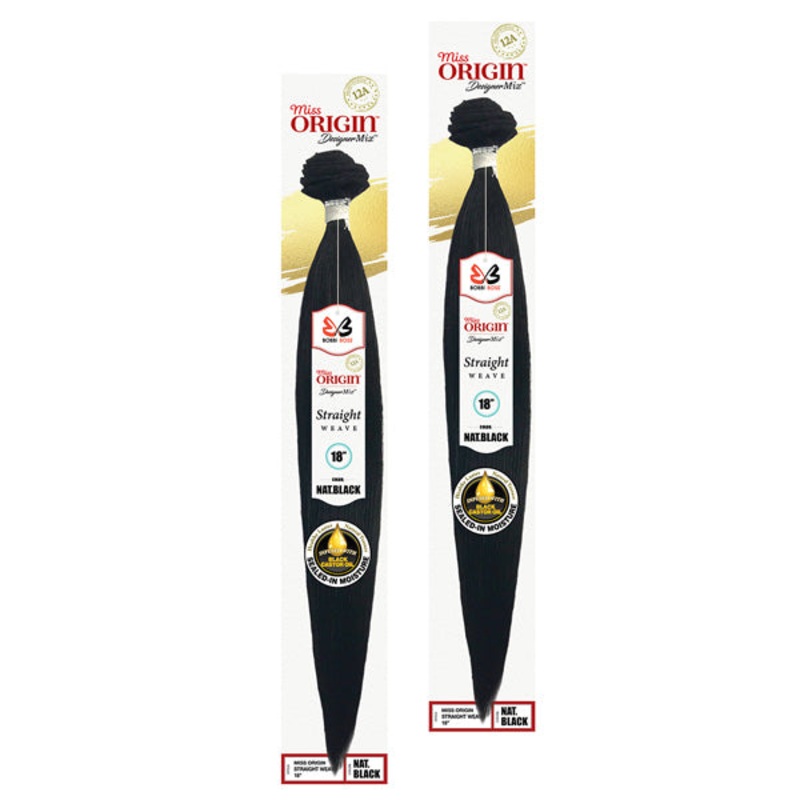 Bobbi Boss 12 A Designer Mix Miss Origin Weave – STRAIGHT 18-30 Inch 30 27