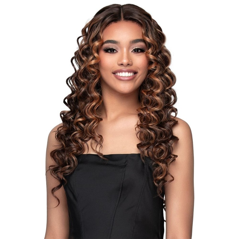 Bobbi Boss Curly Edges HD Lace Front Wig – MLF712 Neriah 1 JET BLACK