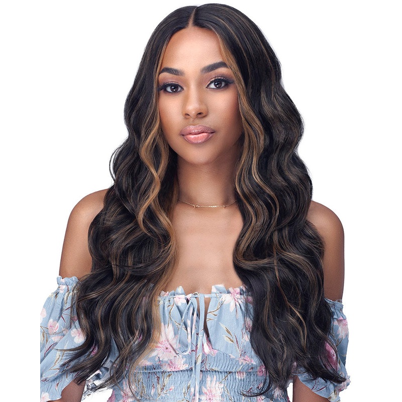 Mina | Lace Part Human Hair Blend Wig by Bobbi Boss 1