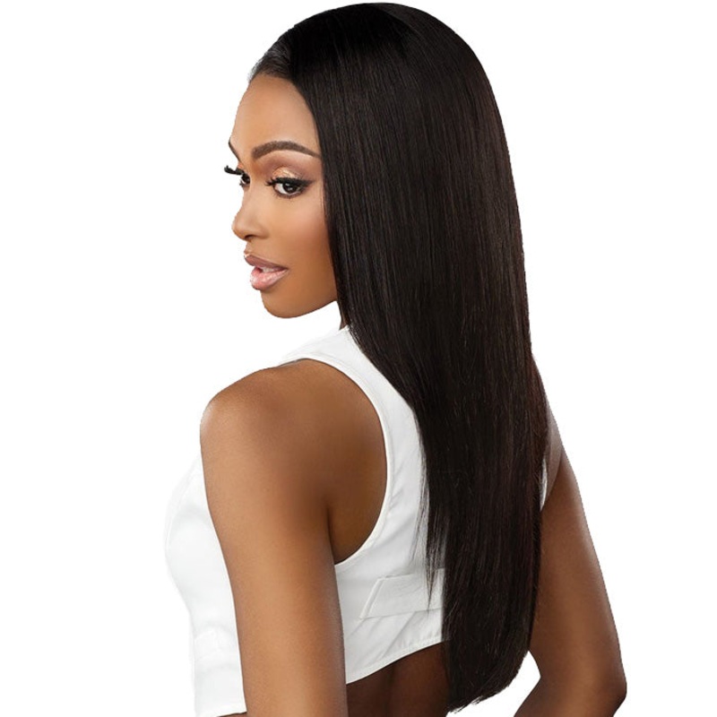 Sensationnel 13A 100% Virgin Human Hair Glueless 13×4 HD Lace Frontal Wig – STRAIGHT (20″-34″) – Pre-Plucked 20 NATURAL