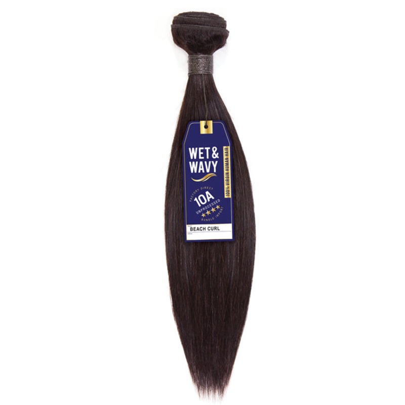 Sensationnel Bare & Natural Unprocessed Virgin HH Wet & Wavy 10A BEACH CURL 10″-20″ 10 NATURAL