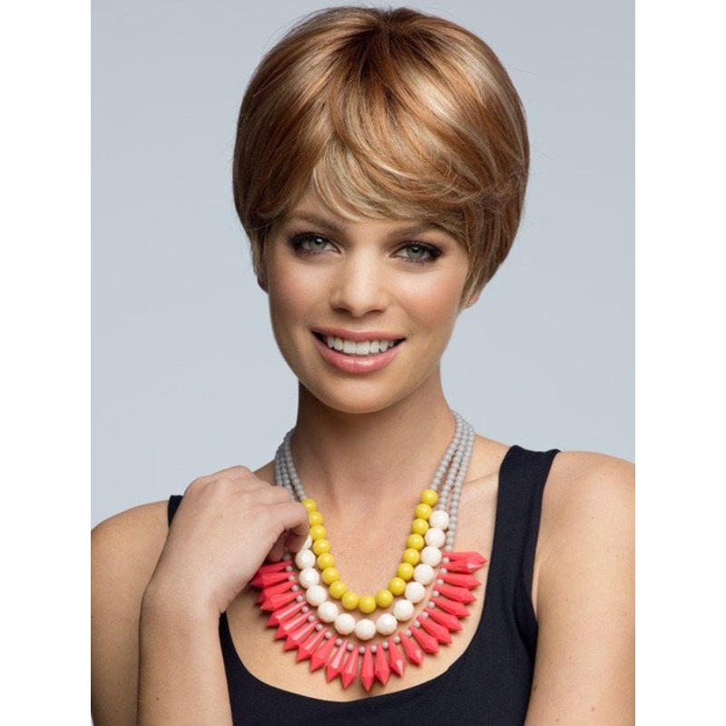 Short Top Piece | Synthetic Hair Topper (Full Mono) | DISCONTINUED ALMOND-ROCKA-R