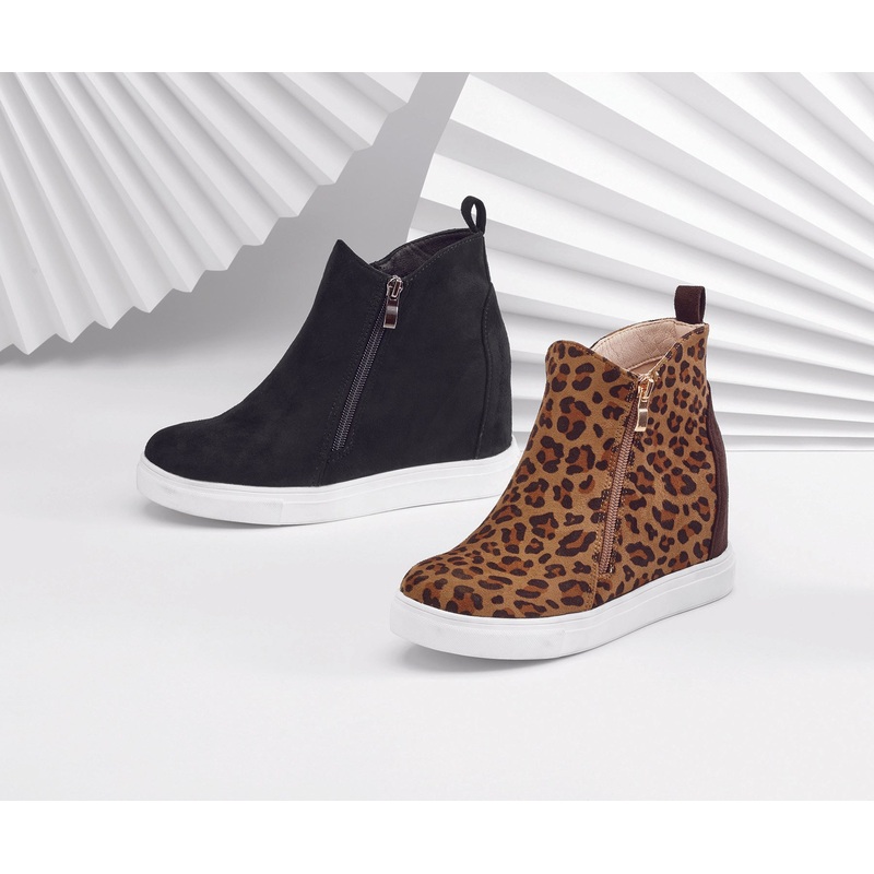 Sueded Sneaker Bootie by EY Boutique Black 10M
