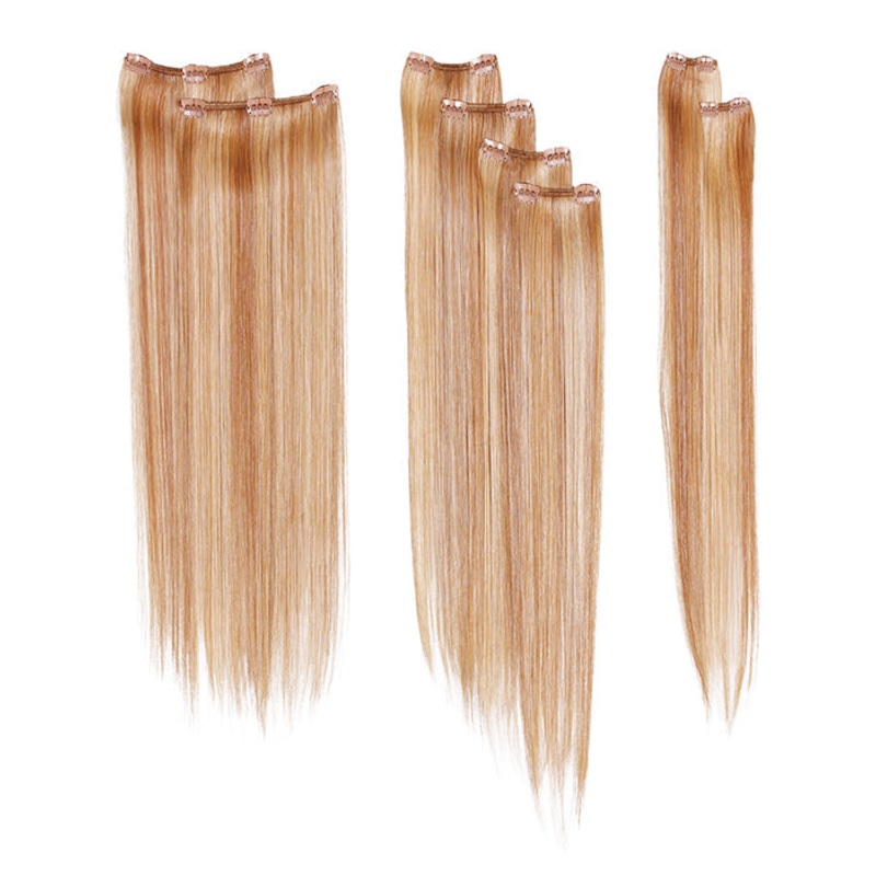 16″ STRAIGHT CLIP IN 8 PIECE HD R4 MIDNIGHT BROWN