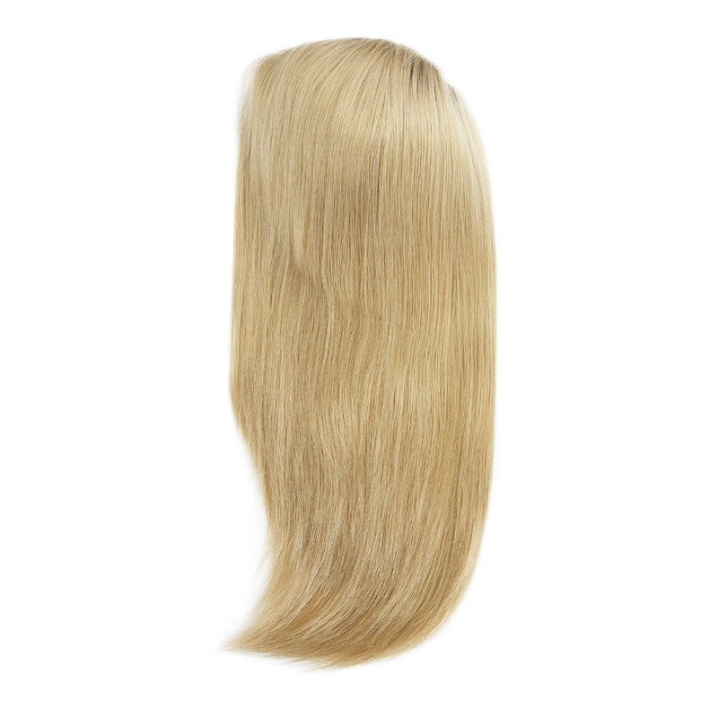 Blonde Medical Wig with Thin Polyskin Base 14″