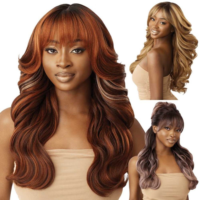 Outre Melted Hairline Synthetic Lace Front Wig – Mandisa 1 JET BLACK
