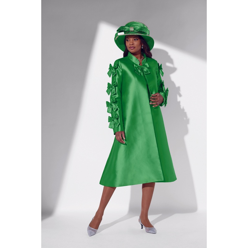 Rows of Bows Jacket Dress by EY Boutique GREEN 10