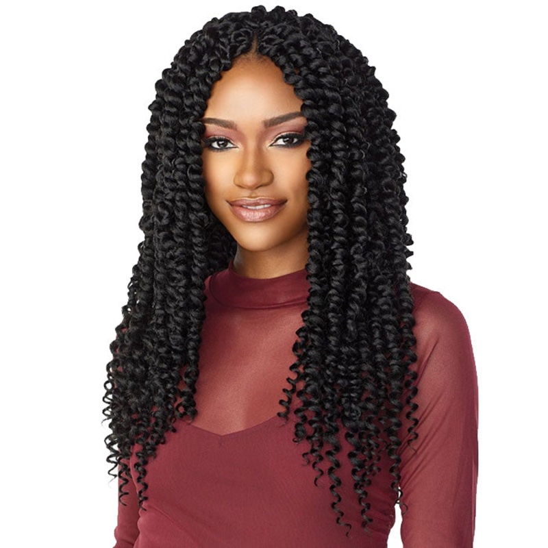 Sensationnel Lulutress Pre-Looped Crochet Braid – 2X CHUNKY PASSION TWIST 18″ 1