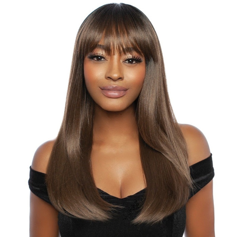 Mane Melanin Queen Human Hair Blend Full Wig – ASHER 1