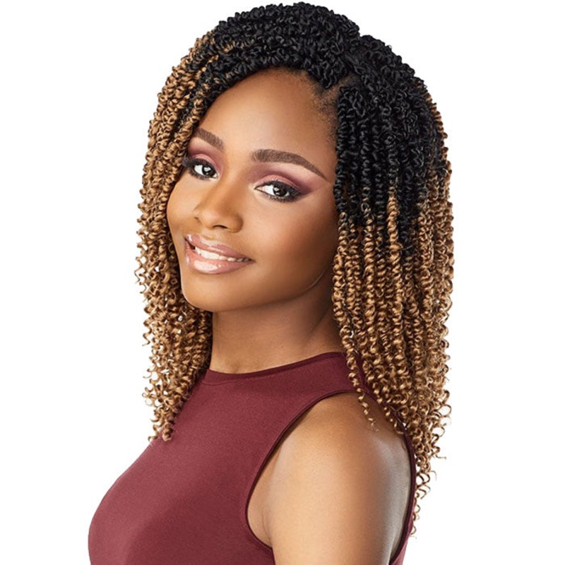 Sensationnel Lulutress Pre-Looped Crochet Braid – 2X SKINNY PASSION TWIST 12″ 1