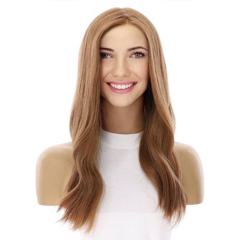 20″ Princess Silk Top Wig Strawberry Blonde Zig Zag Lace Front