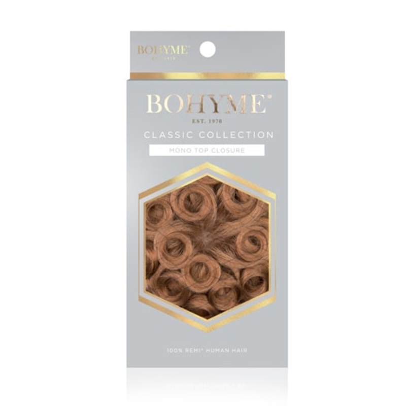 Bohyme 100% Remi Human Hair MONO TOP Closure – CURLY 12″ FS1B/33
