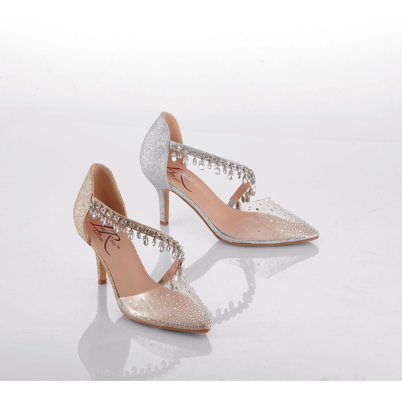 Clearly Glam See-Through Pump by Lisa Rene Black Label BLACK 10M