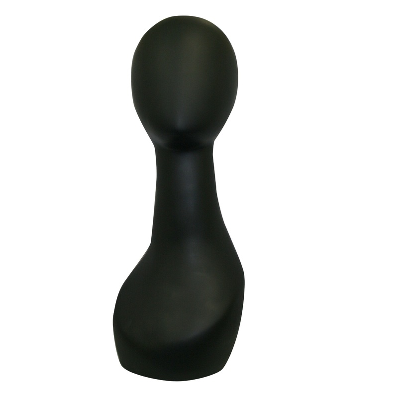Mannequin PVC Designer 20″ Wig Head, Black