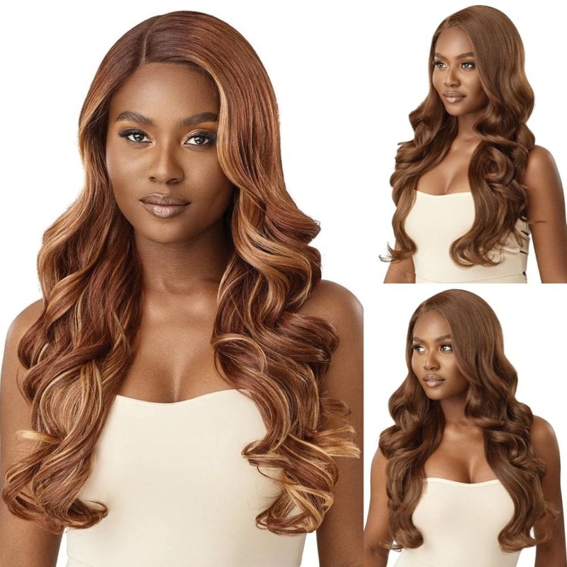 Outre Glueless HD Transparent Lace Front Wig – Dove 1 JET BLACK