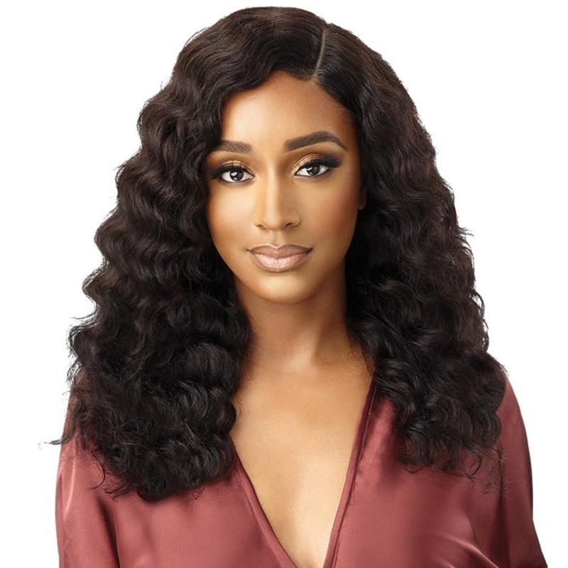 Outre Mytresses 100% Unprocessed Human Hair HD Lace Front Wig – LOOSE DEEP 20 NBLK