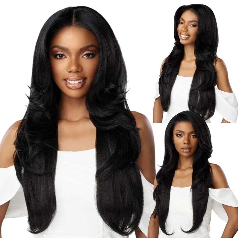 Sensationnel Glueless Bare Luxe Lace Wig – 13×6 Unit 7 1 JET BLACK